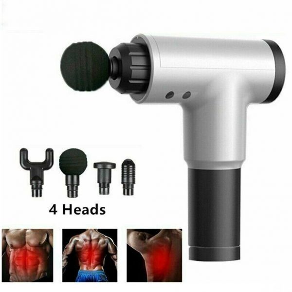 Cordless Rechargeable Percussion Massage Gun with Four Heads - Image 10