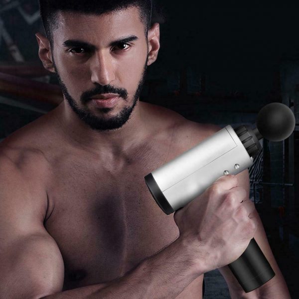 Cordless Rechargeable Percussion Massage Gun with Four Heads - Image 6