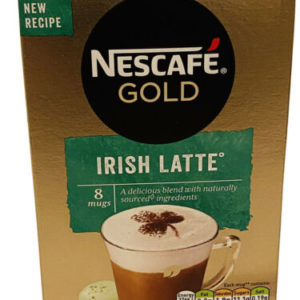 Nescafe Gold IRISH LATTE  - 8x22g (176g) V. Low Fat When Prepared ☕️☕️☕️🔥🌟🌟🔥