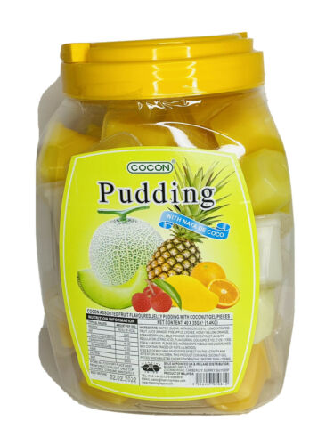COCON PUDDING Fruit Flavored Jelly Pudding WITH Coconut Gel - 40 X 35G CUPS