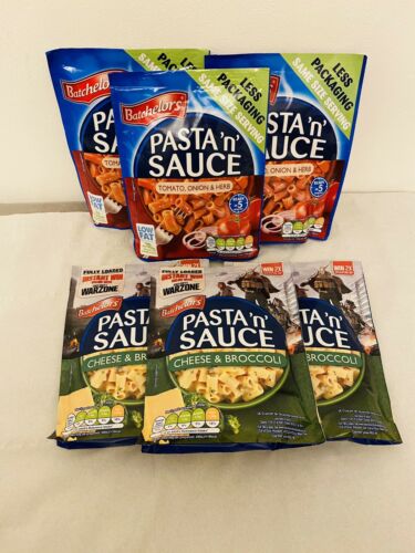 Batchelors Pasta 'n' Sauce Cheese ,Broccoli & Tomato & Onion & Herb99g X 6 PACKS