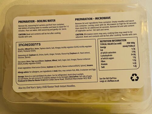 Sharwoods Green Curry Noodle And Pad Thai Noodle Kit , Chef Kuo , Cups Soup, - Image 7
