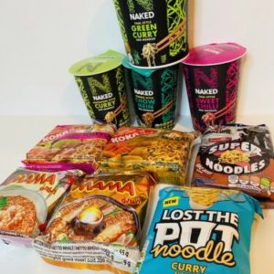10 Packets Of Mixed Asian Flavours Ramen / Noodles Chinese Thai Gift Box Hamper