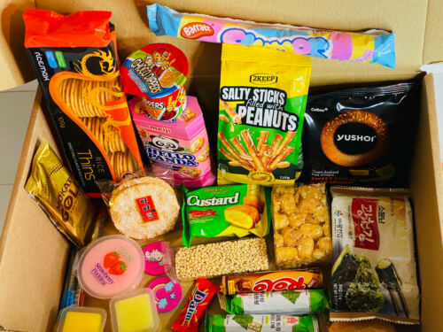 Asian Snack Box Mix With Chocolates π« Crispy Treats And Sweets π¬ Wafers Coffee