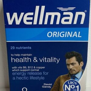 2x NEW Vitabiotics Wellman Original Multi Vitamin Minerals for Men #30 Tablets