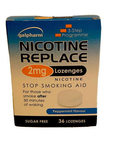 Nicotine Replace Lozenges 4mg 36 Pack Galpharm FLAT-PACKED CONTACT-FREE DELIVERY