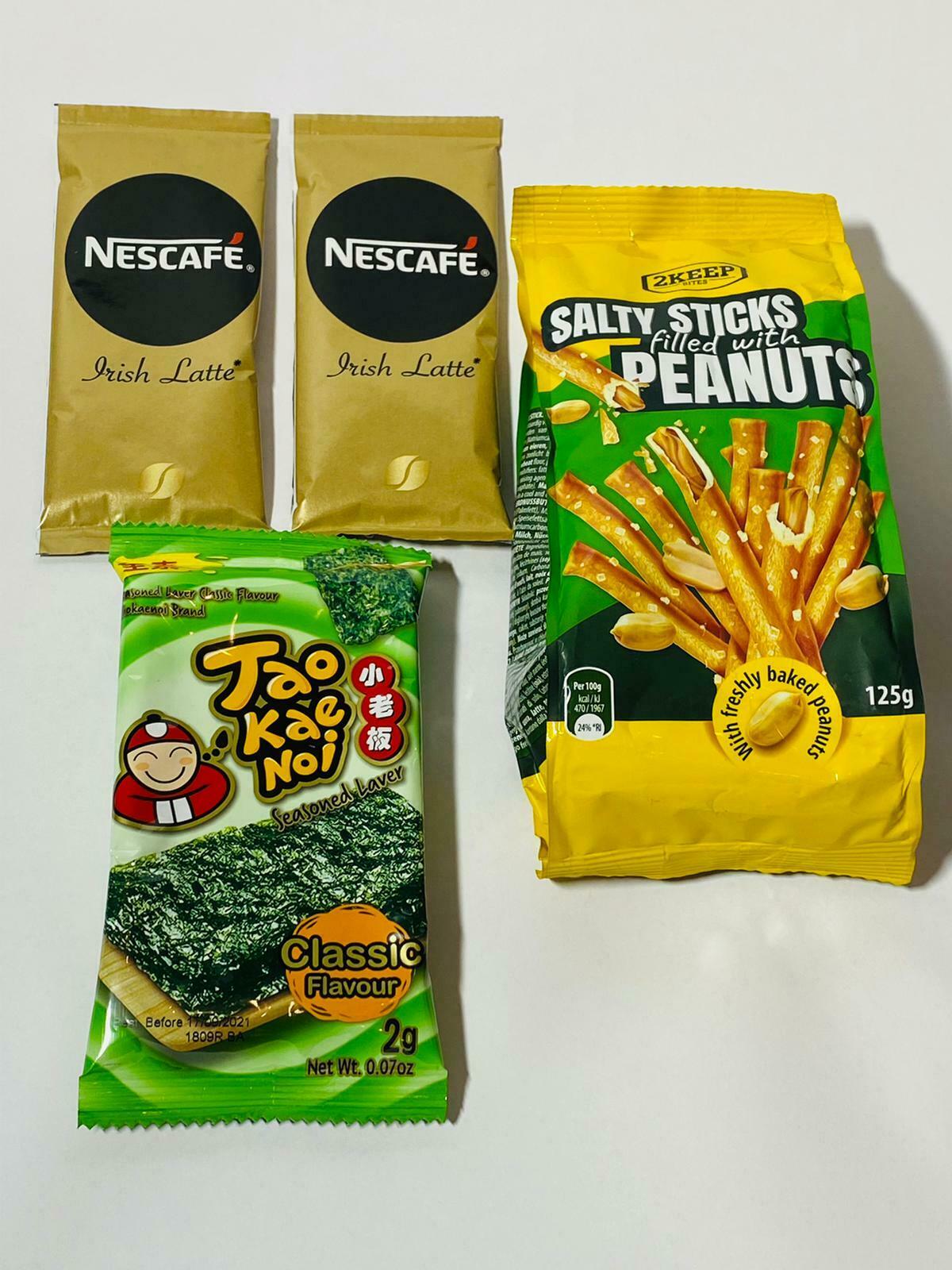 Asian Snack Box Mix Sweets Chocolate Jellies Crispy! Chopsticks, Cards & Extras! - Image 5